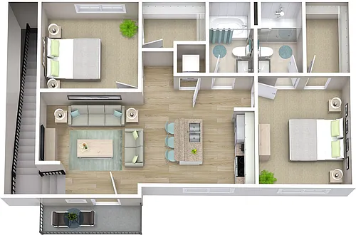 Floor plan B3