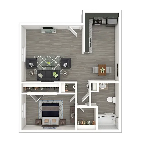 Floor plan One Bedroom