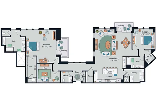 Floor plan PH6