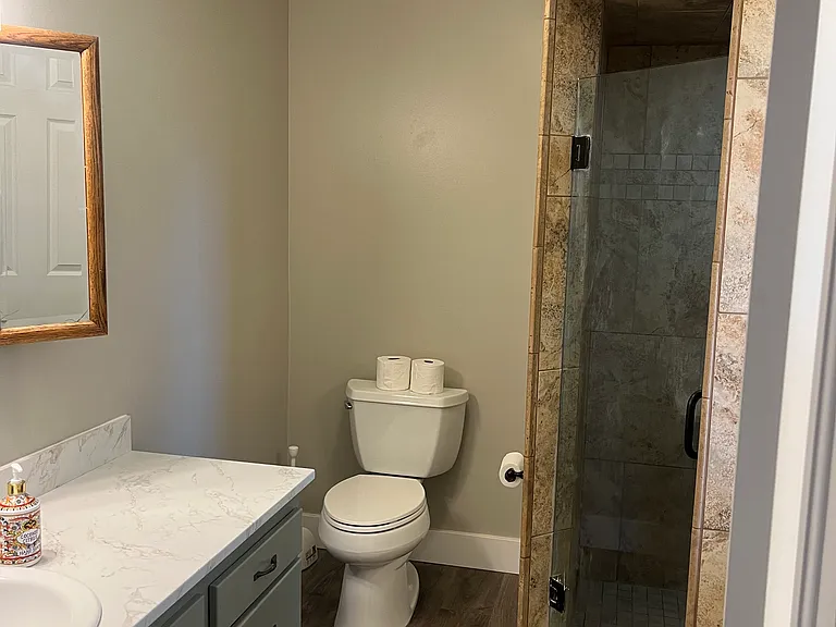 Primary bathroom.