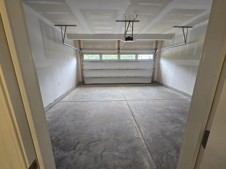 Garage with garage door opener