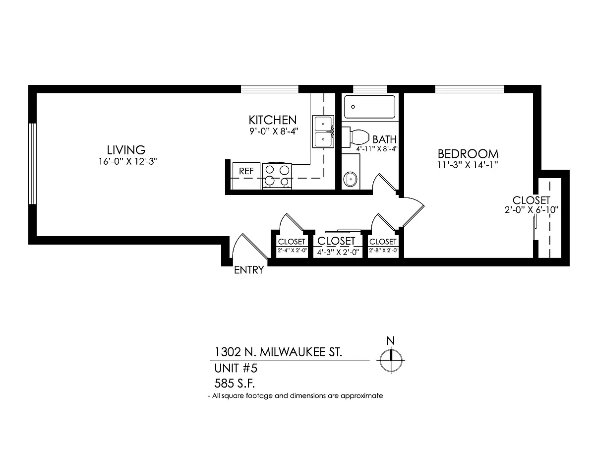 Floor plan 1 Bedroom