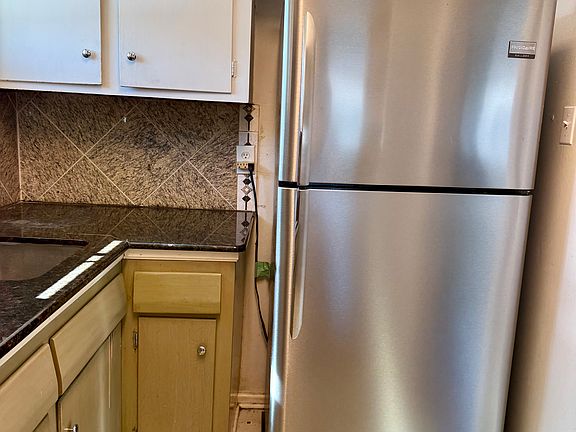 Kitchen with stainless steel appliances