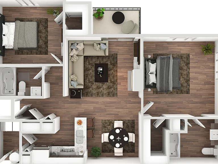 2 Bedroom | 2 Bath | 1084 SF (Attached Garage Available) 2 Bedroom | 2 Bath | 1084 SF (Attached Garage Available)