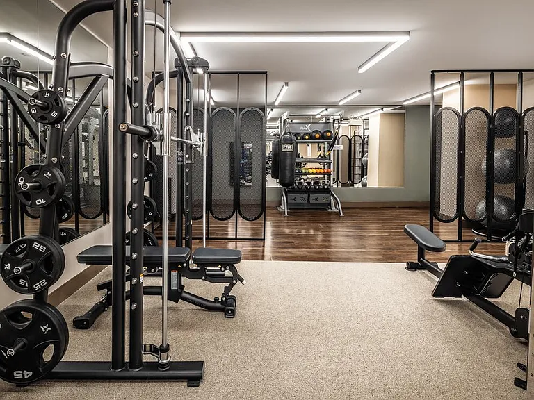 State-of-the-art fitness center with strength equipment