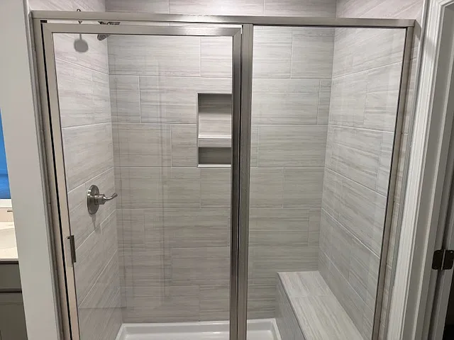 shower in master bath