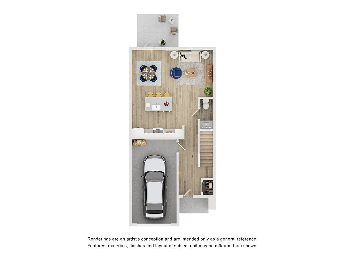 Floor plan Townhome TH E