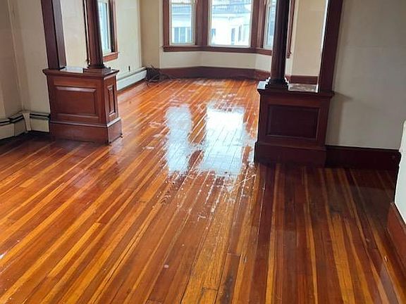 hardwood floors dining/living rooms
