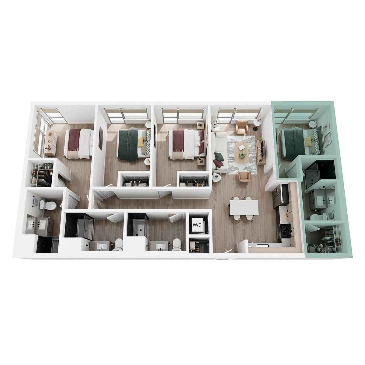 Floor plan D1D