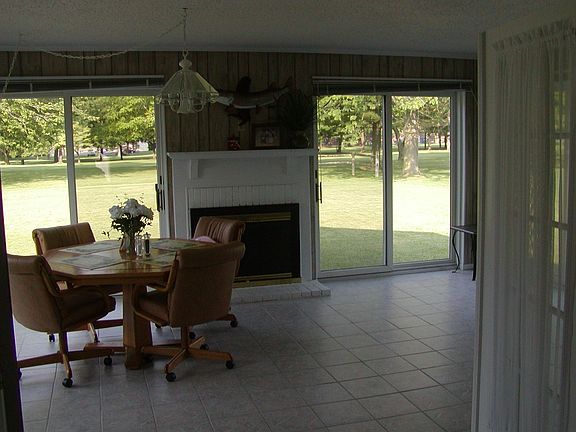 Looking at the golf course from the Florida room.  What a view in any season!