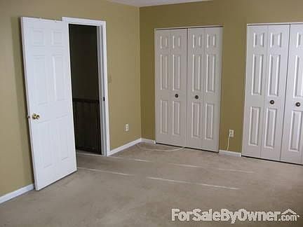 Master Bedroom : Room is large enough to accomodate a queen-sized bed comfortably and furnishings