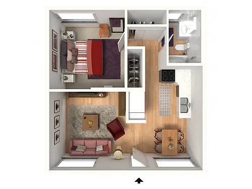 Floor plan One Bedroom