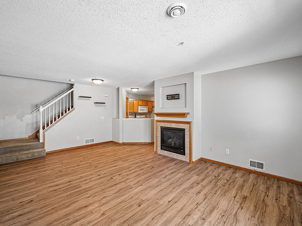 Living room with fireplace