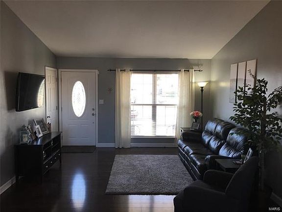 Spacious Living Room with Vaulted Ceiling
