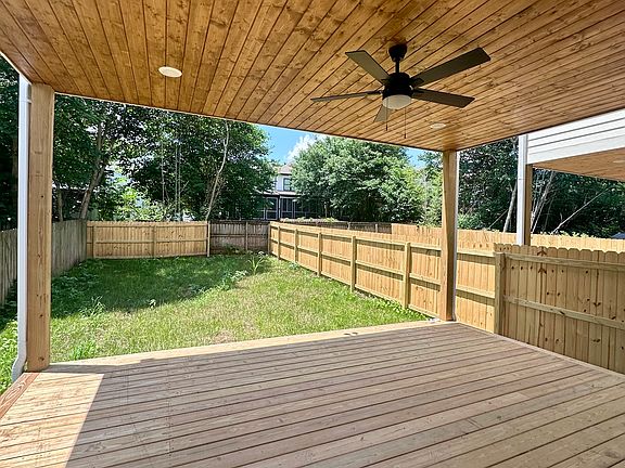 Rear Deck with Large Private Backyard