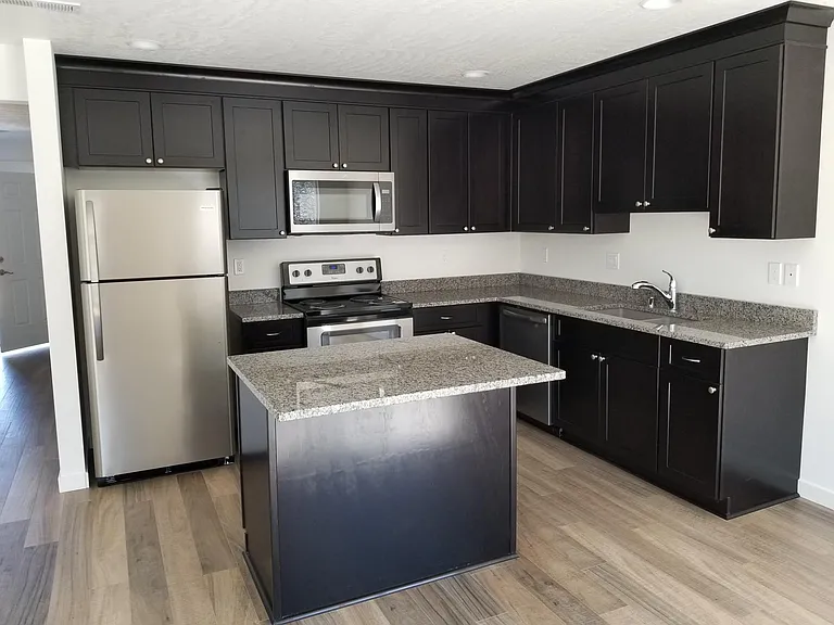 Custom cabinets in kitchen