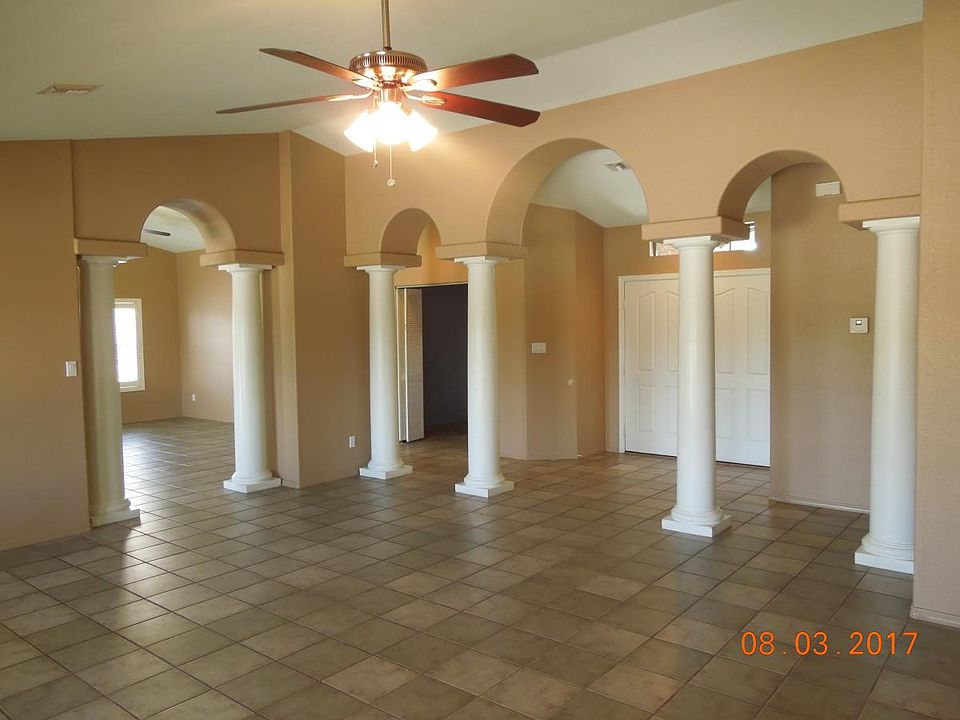 Living room and entry area