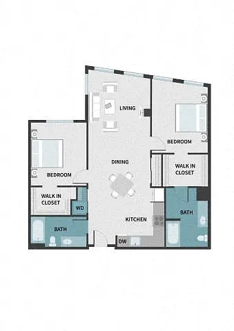 Floor plan 2J