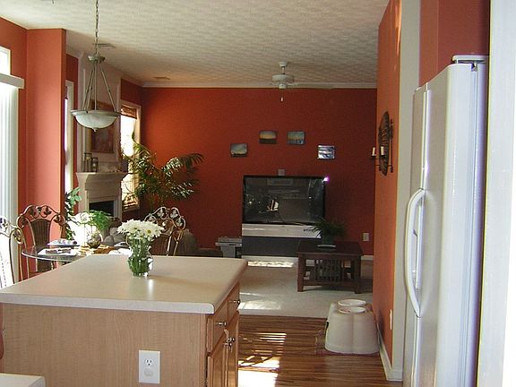 Open plan with view to Family Room