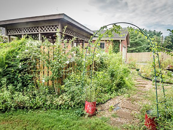 Gazebo and garden path