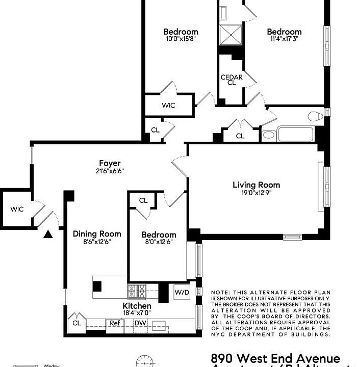 2nd image of 890 W End Ave APT 6B