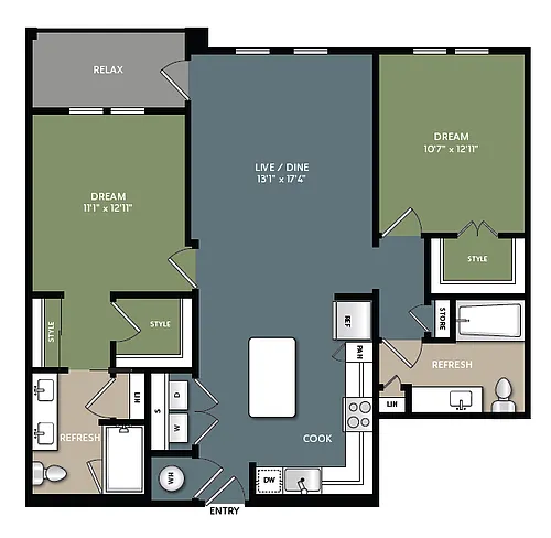 Floor plan B1