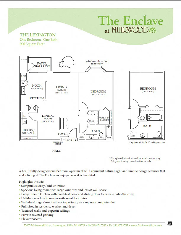 Floor plan The Lexington