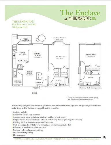 Floor plan The Lexington