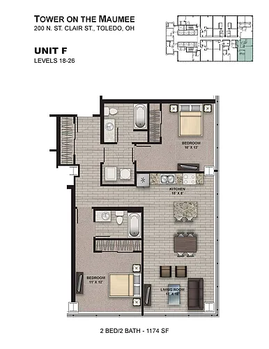 Floor plan Tower F
