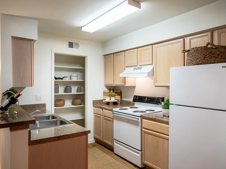 Kitchen View in the A1 Floorplan Kitchen View in the A1 Floorplan