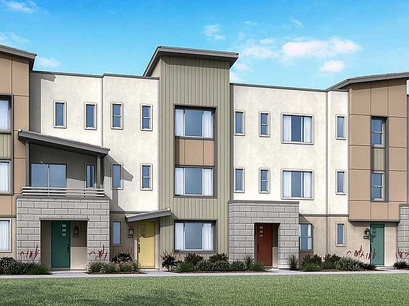 Coastal Contemporary Exterior Style B 4-Plex Rendering