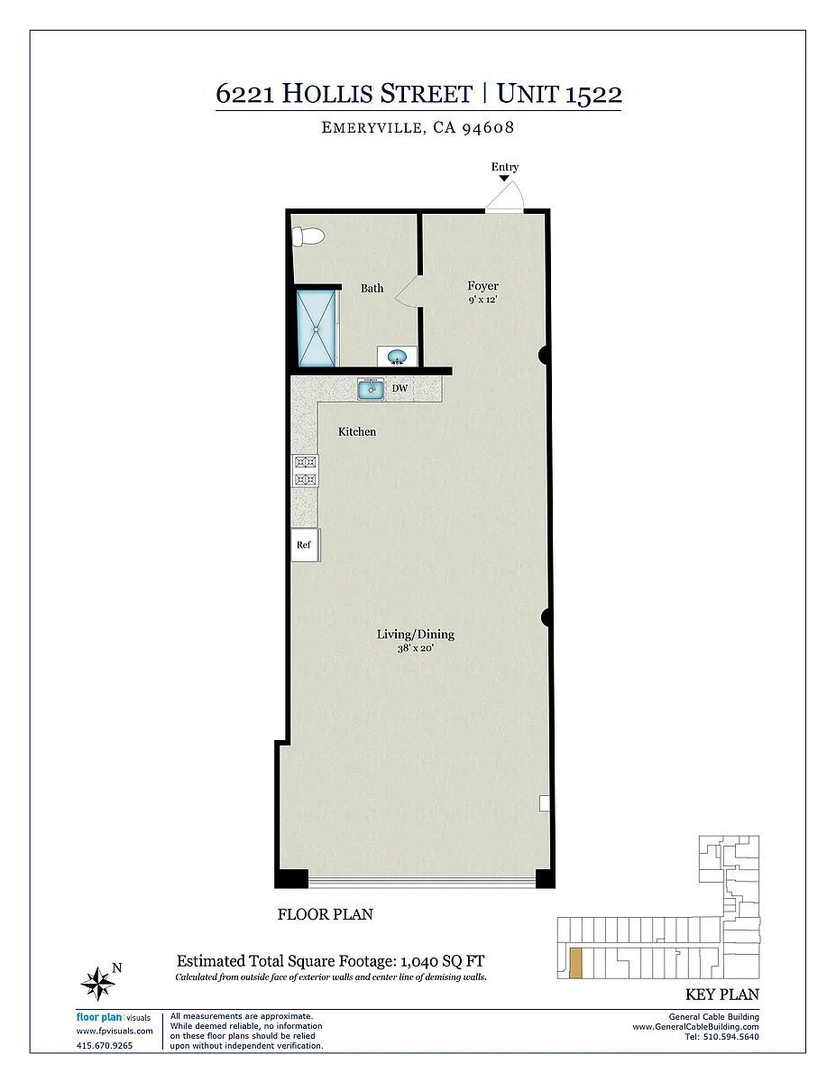 Floor plan 1522 - Studio