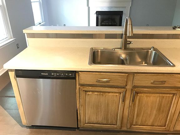 Kitchen opens to family room