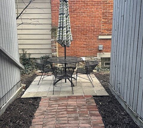 Outdoor patio for all residents to use and enjoy.