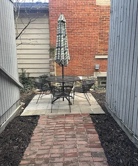 Outdoor patio for all residents to use and enjoy.