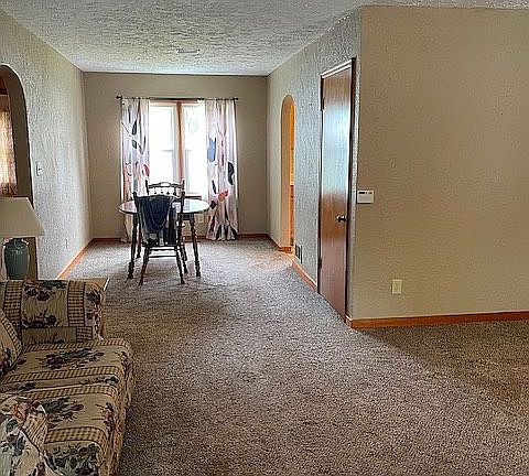 Front door to dining room