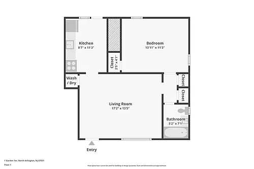 Floor plan One Bedroom