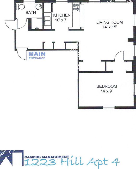 2nd image of 1223 Hill St APT 4