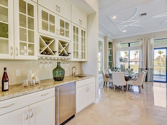 Kitchen with beverage center