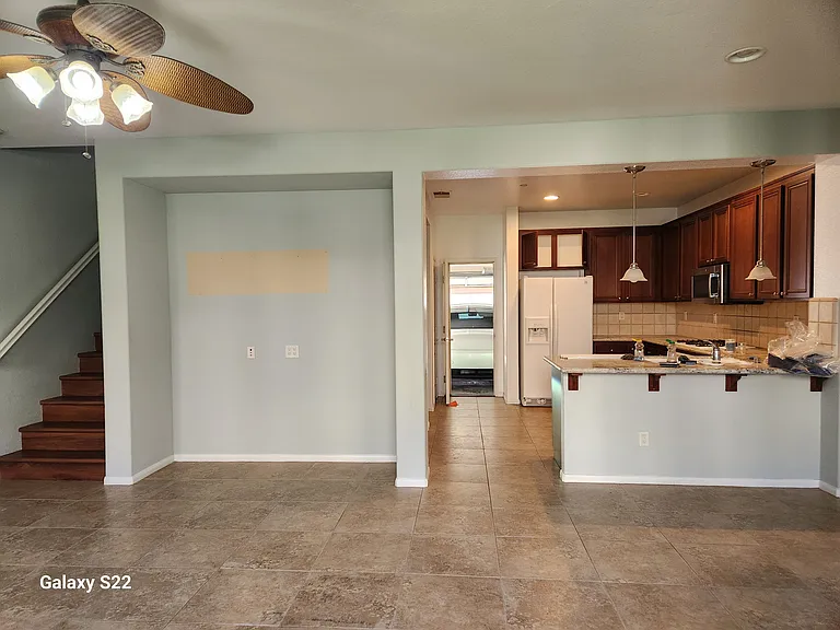 Living Room & Kitchen area