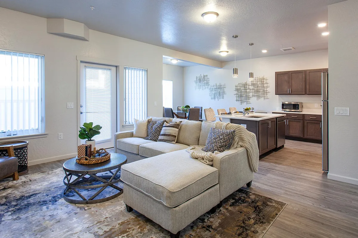 2 Bedroom Living Space - Cameo Flats