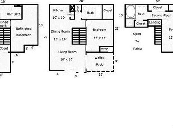 Spacious three floor living provides ample room to be together or apart.