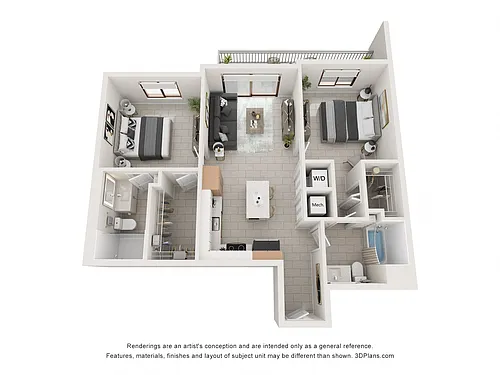 Floor plan Model B2