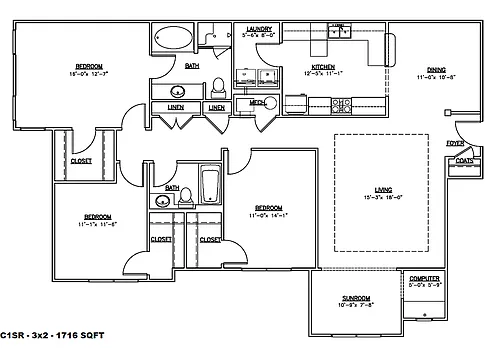 Floor plan C1SR