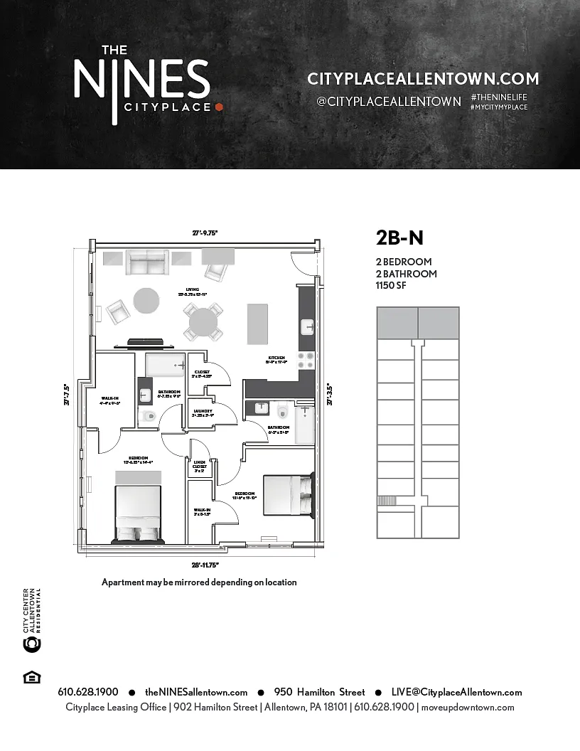Floor plan 2B-N