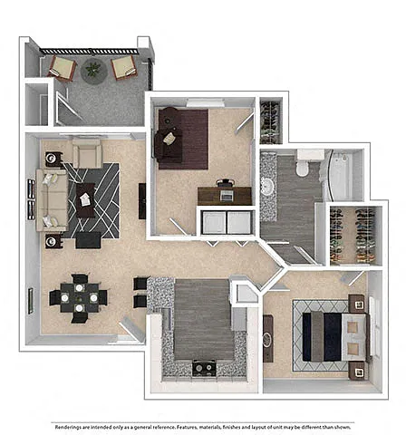 Floor plan A1F with Den Alpes