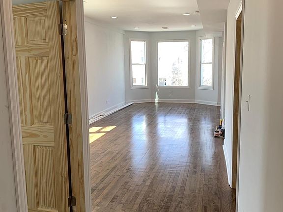 Living Room Dining room combo. Main floor bath is the door on the left; main floor bedroom is door on the right
