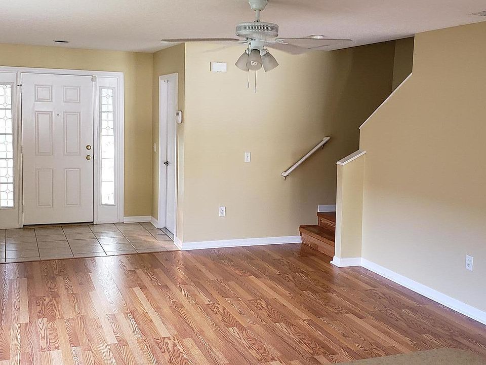 Living room and entryway.