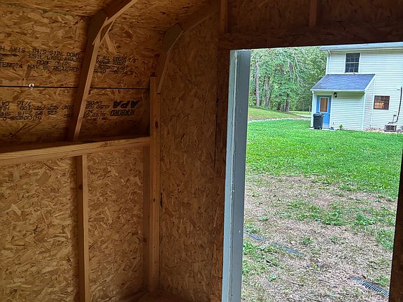 Inside of storage building