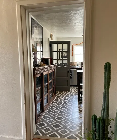 Main house looking into kitchen from dining room